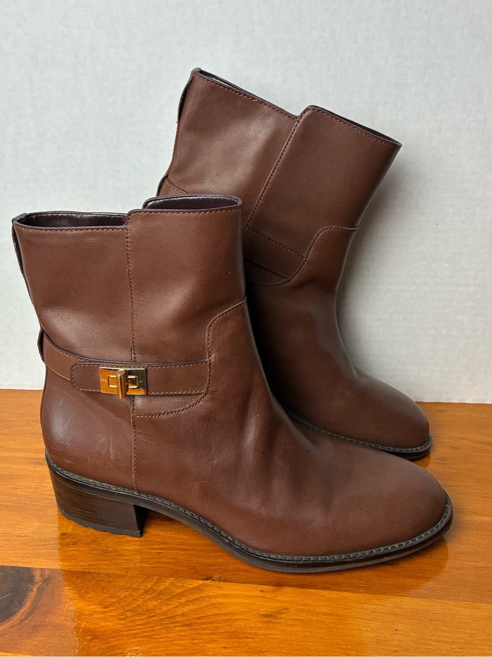 Cole Haan Kinley Boots Women’s 9B Brown Leather Ankle Bootie